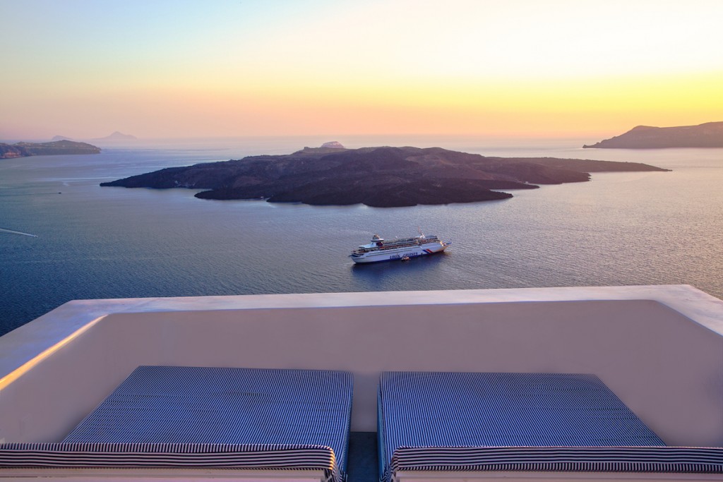 santorini villas with indoor pool