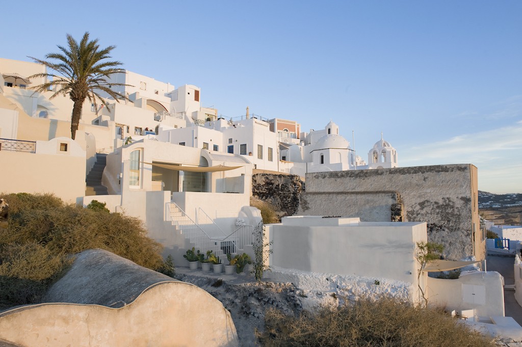 santorini villas with indoor pool