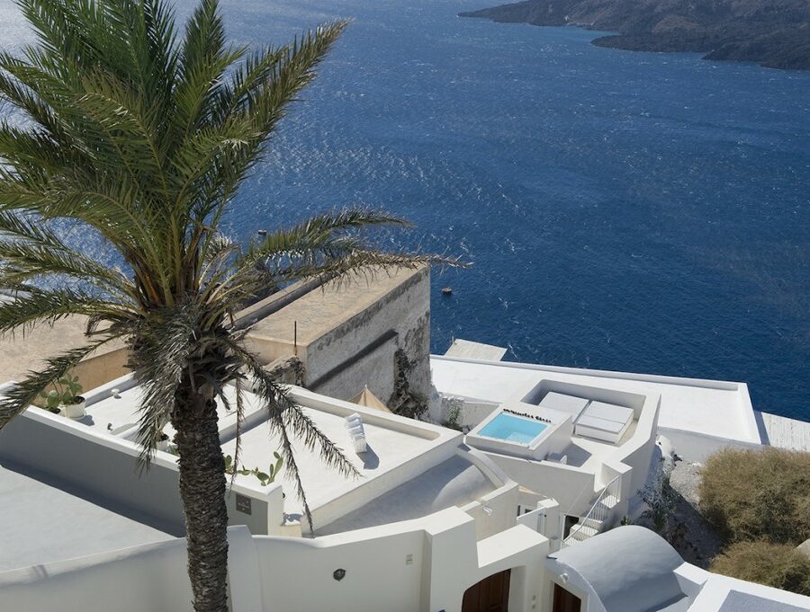 santorini villas indoor pool