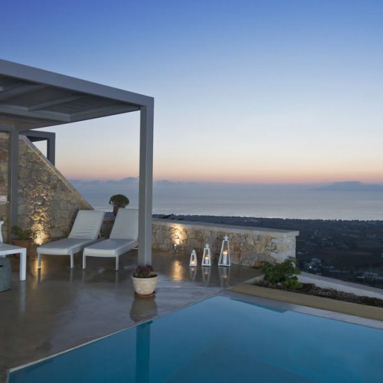 santorini villas large groups