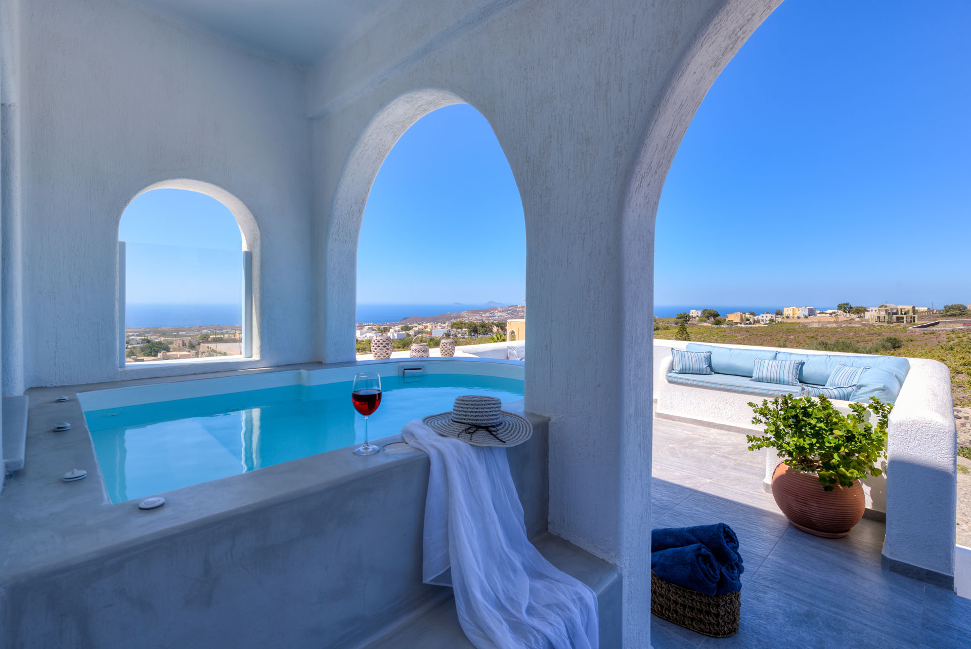 blanca luxury villa santorini