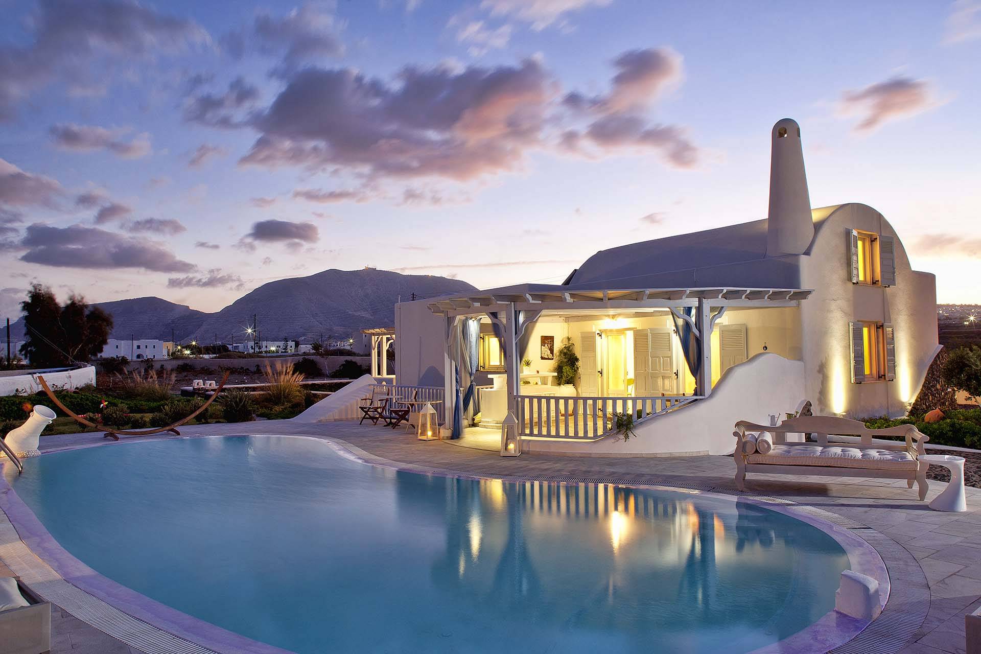 santorini family villas