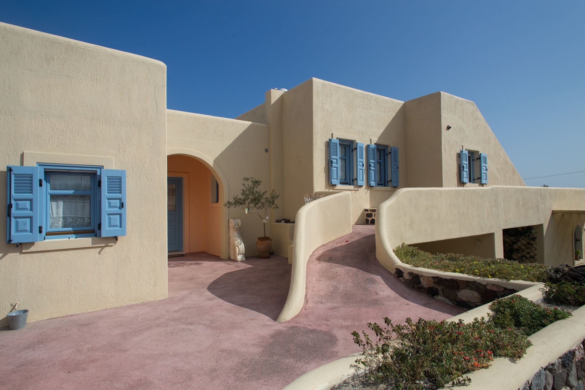 family villa santorini private pool