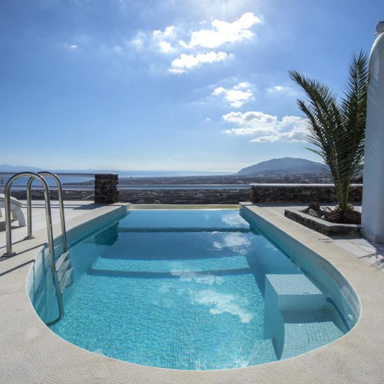 santorini villas infinity pools