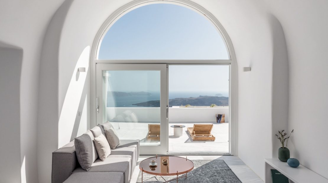 fira villas caldera views