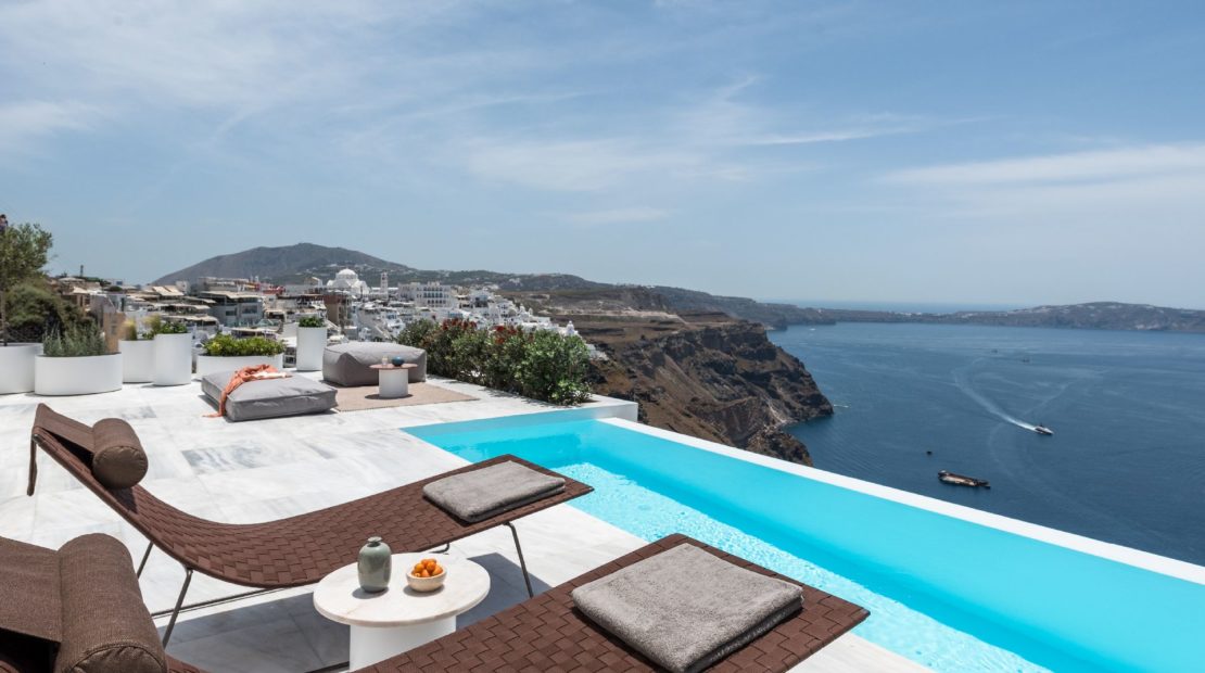 fira villas caldera views