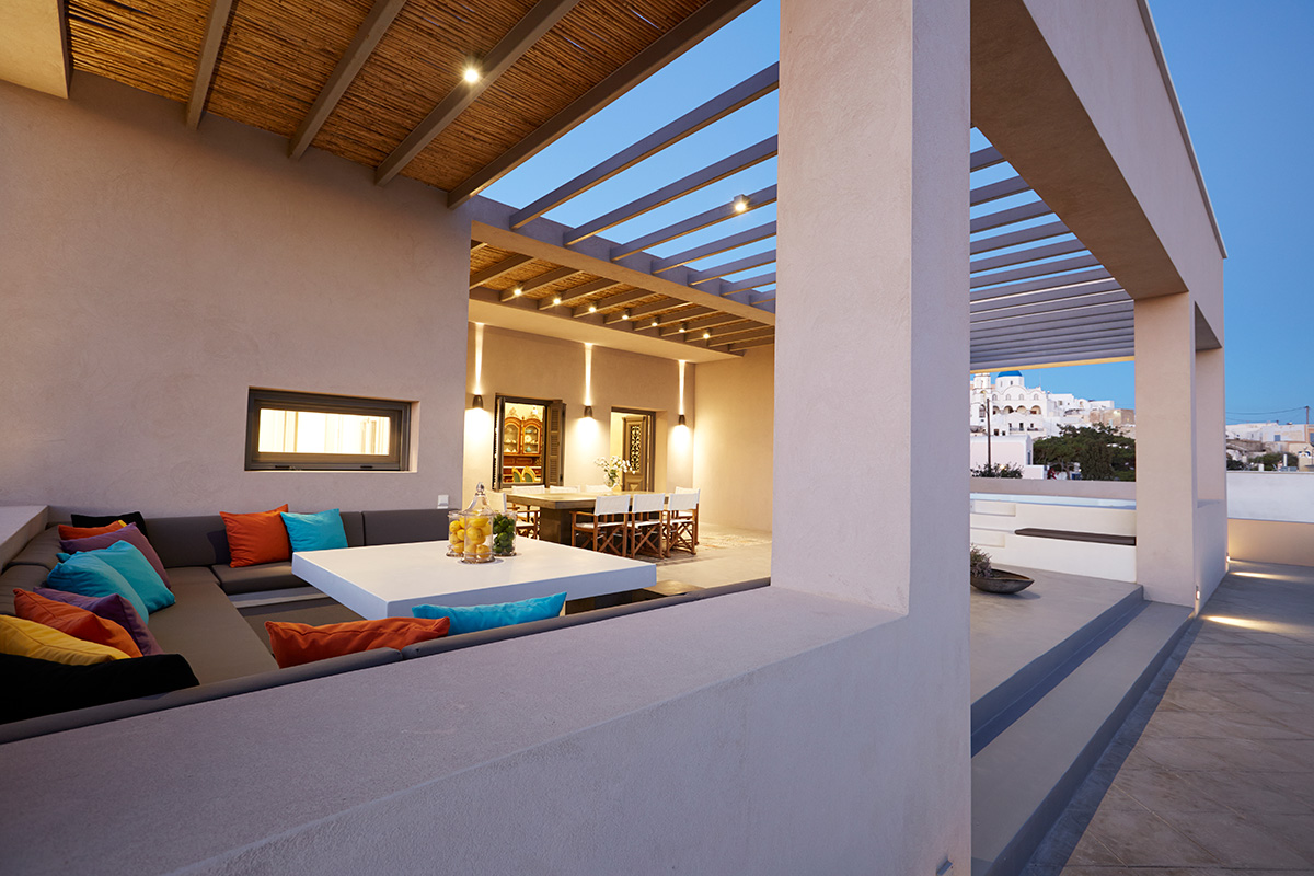 santorini luxury villas private pool
