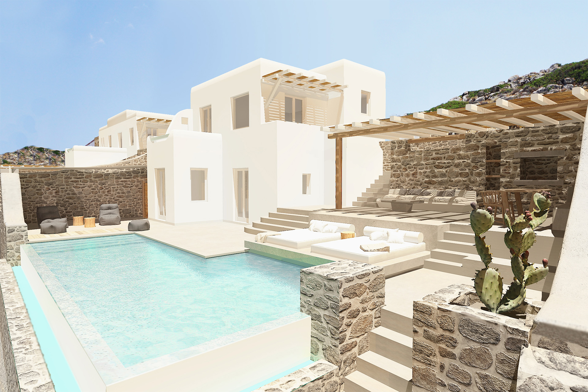 naxos villa private pool