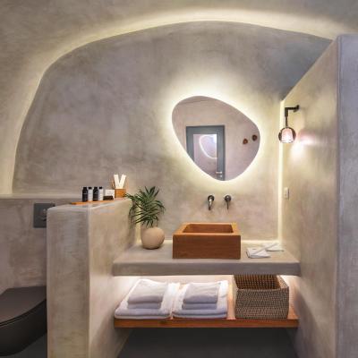 cave suites pyrgos santorini bathroom