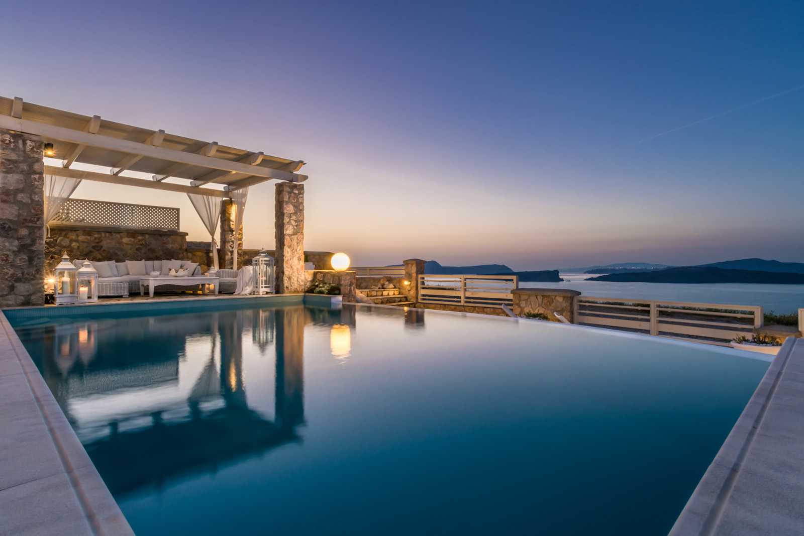 santorini villas 5 bedrooms sunset