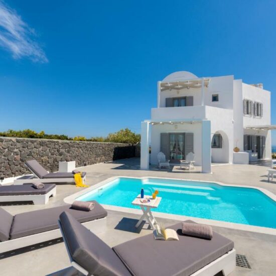 santorini luxury villa private pool