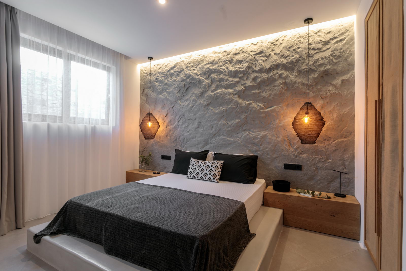 beach villas orkos naxos bedrooms