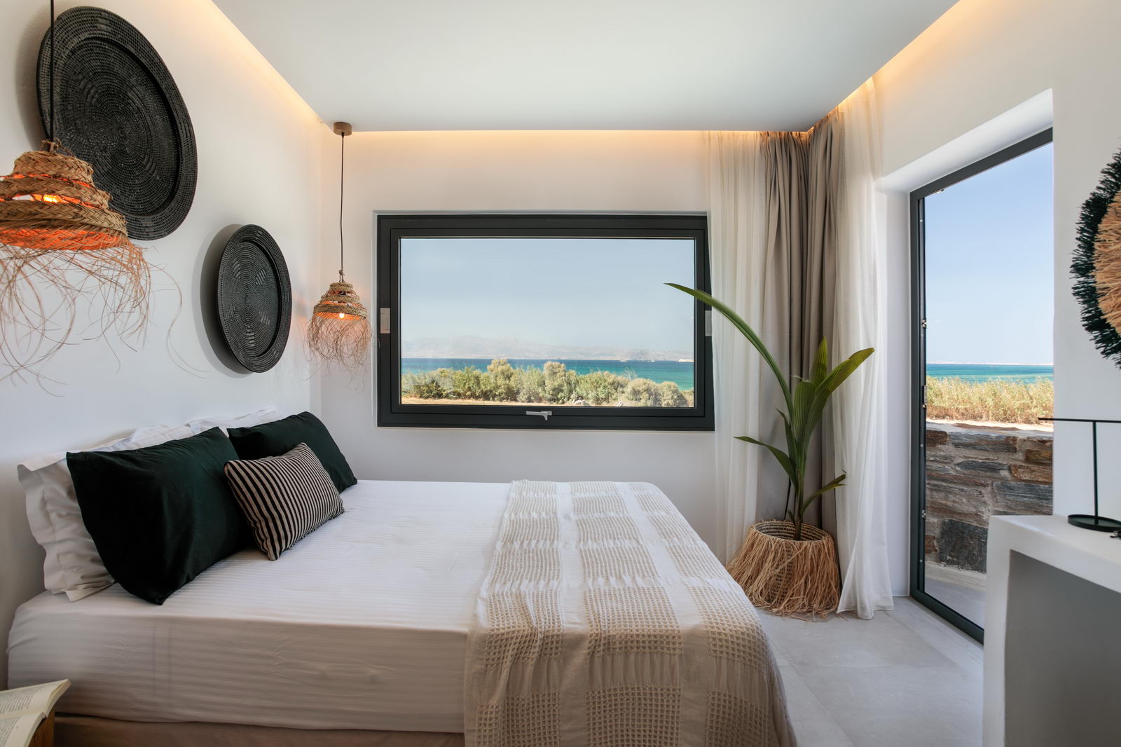 beach villas orkos naxos views