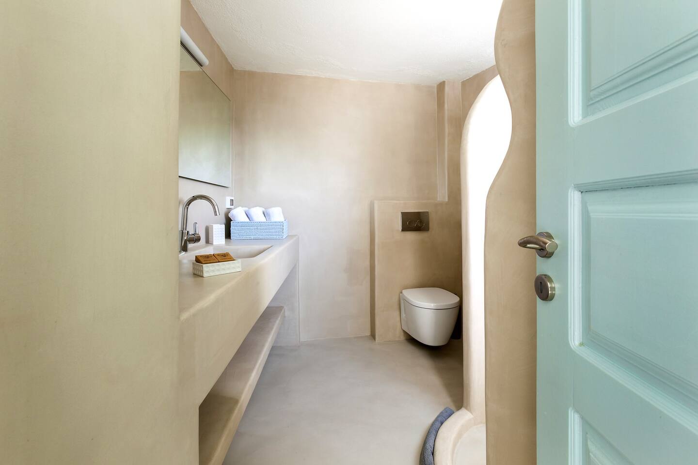 caldera houses oia santorini bathrooms