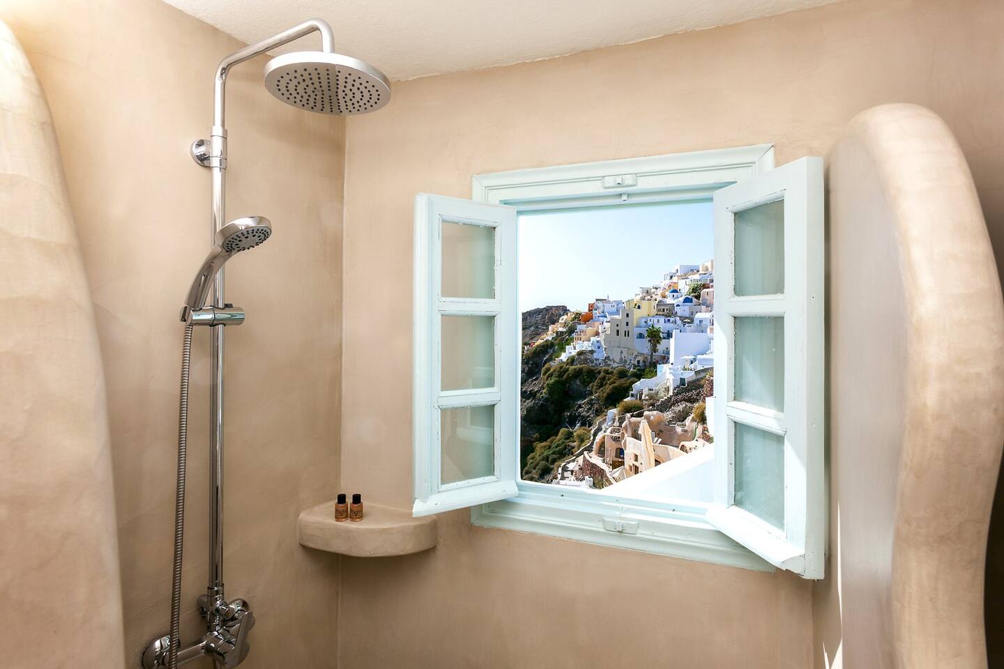 caldera houses oia santorini shower room