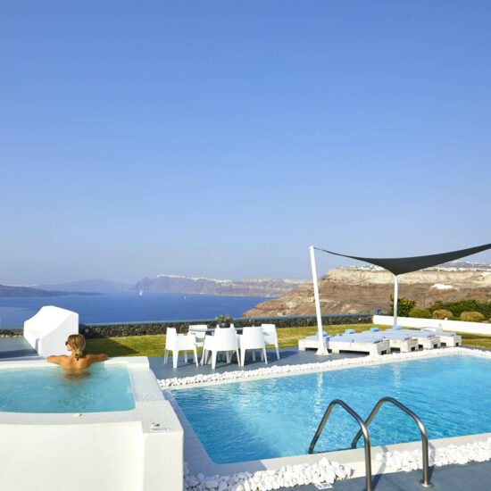 santorini villas caldera view