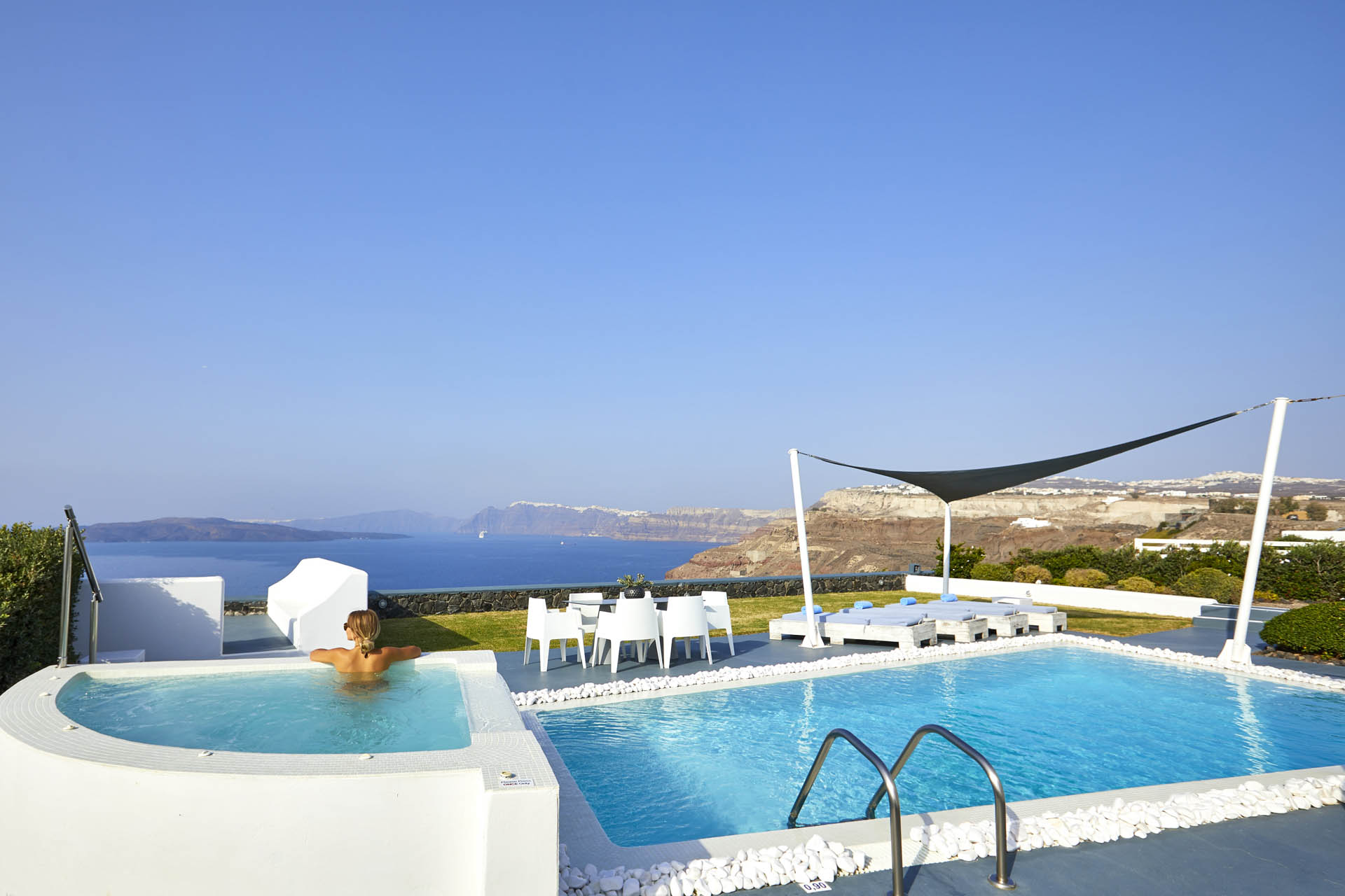 santorini villas caldera view