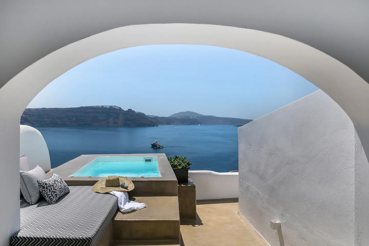 santorini villas private pools