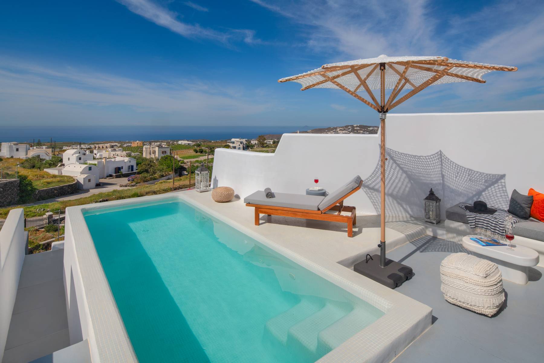 santorini villas private pools