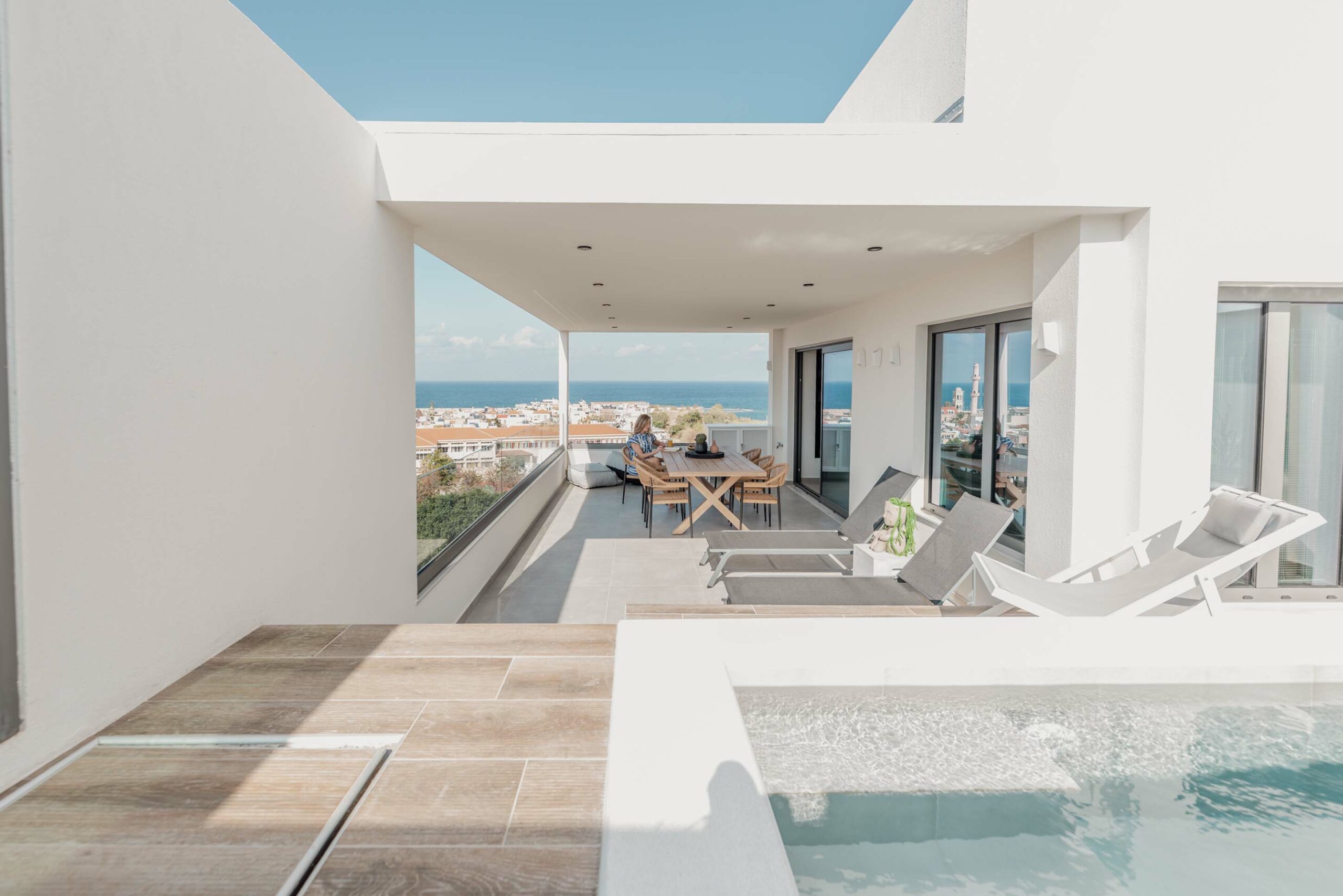 crete villa with private pools