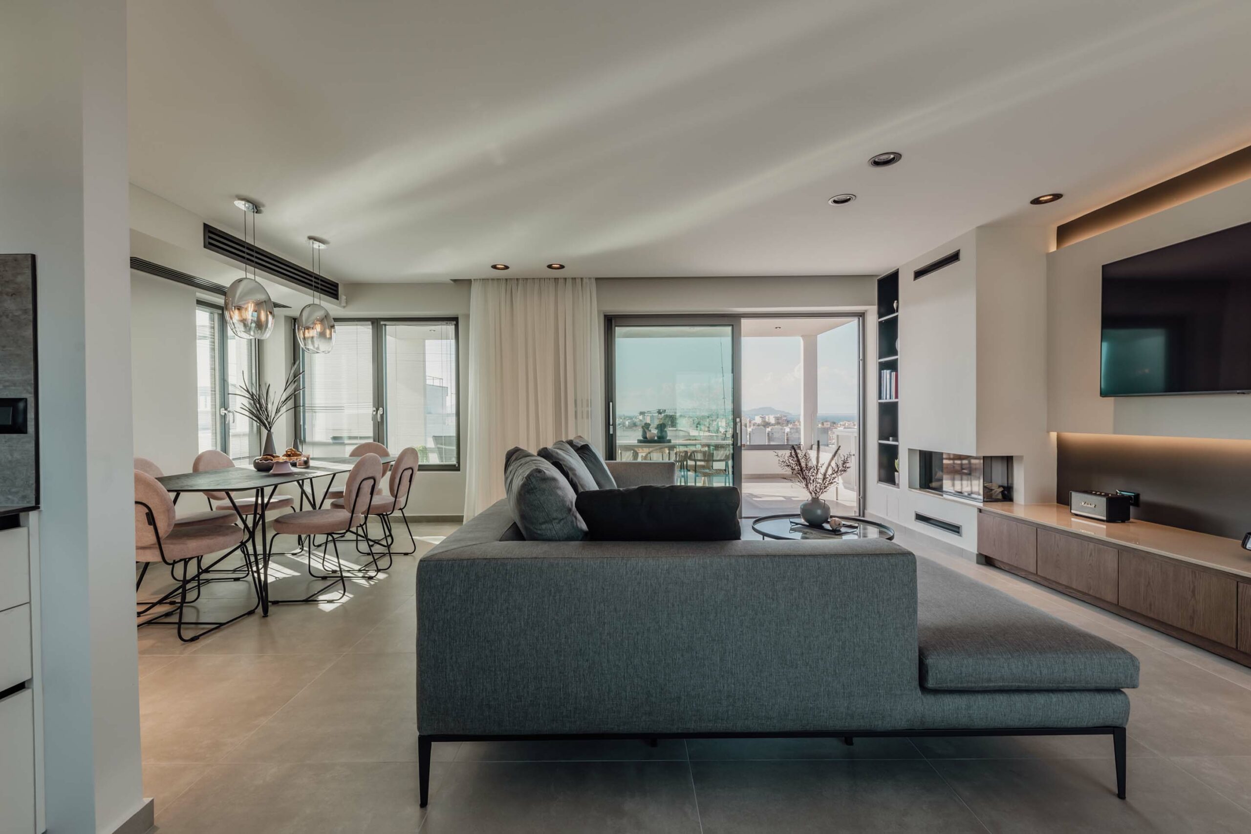 chania luxury penthouse seating
