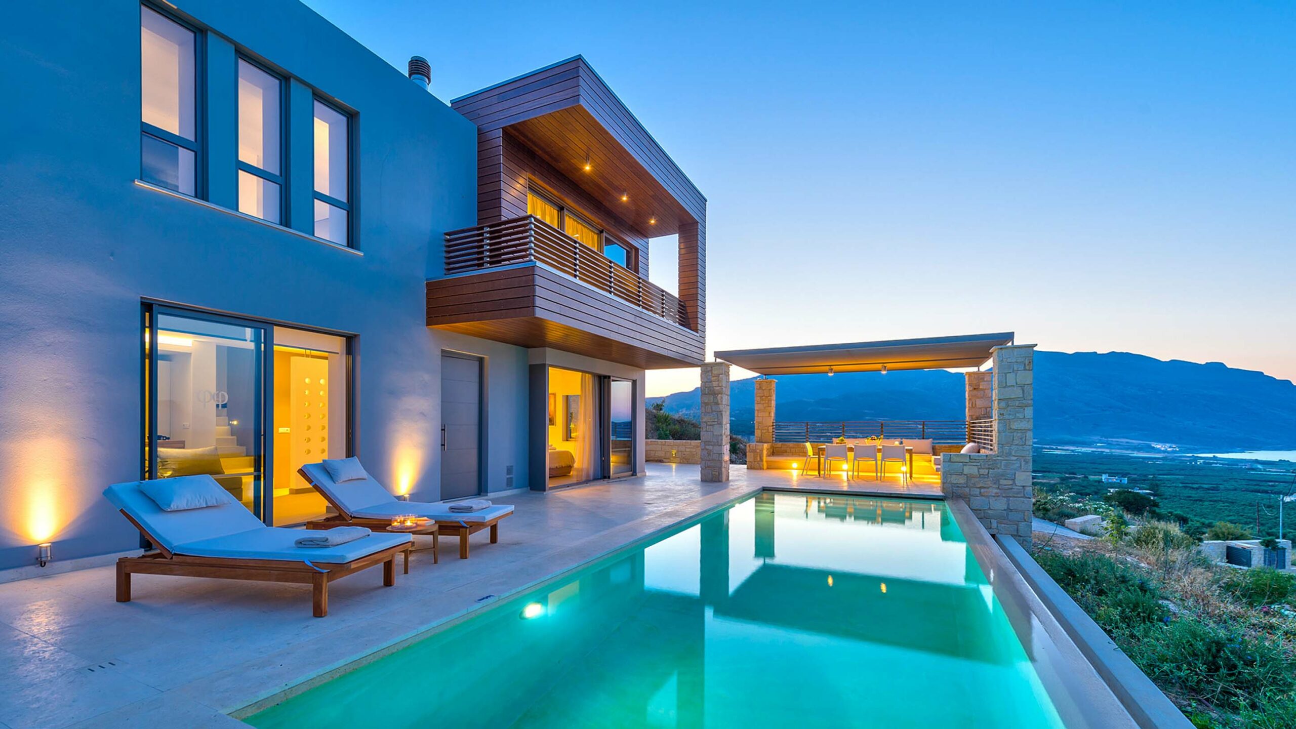 crete villas with private pools