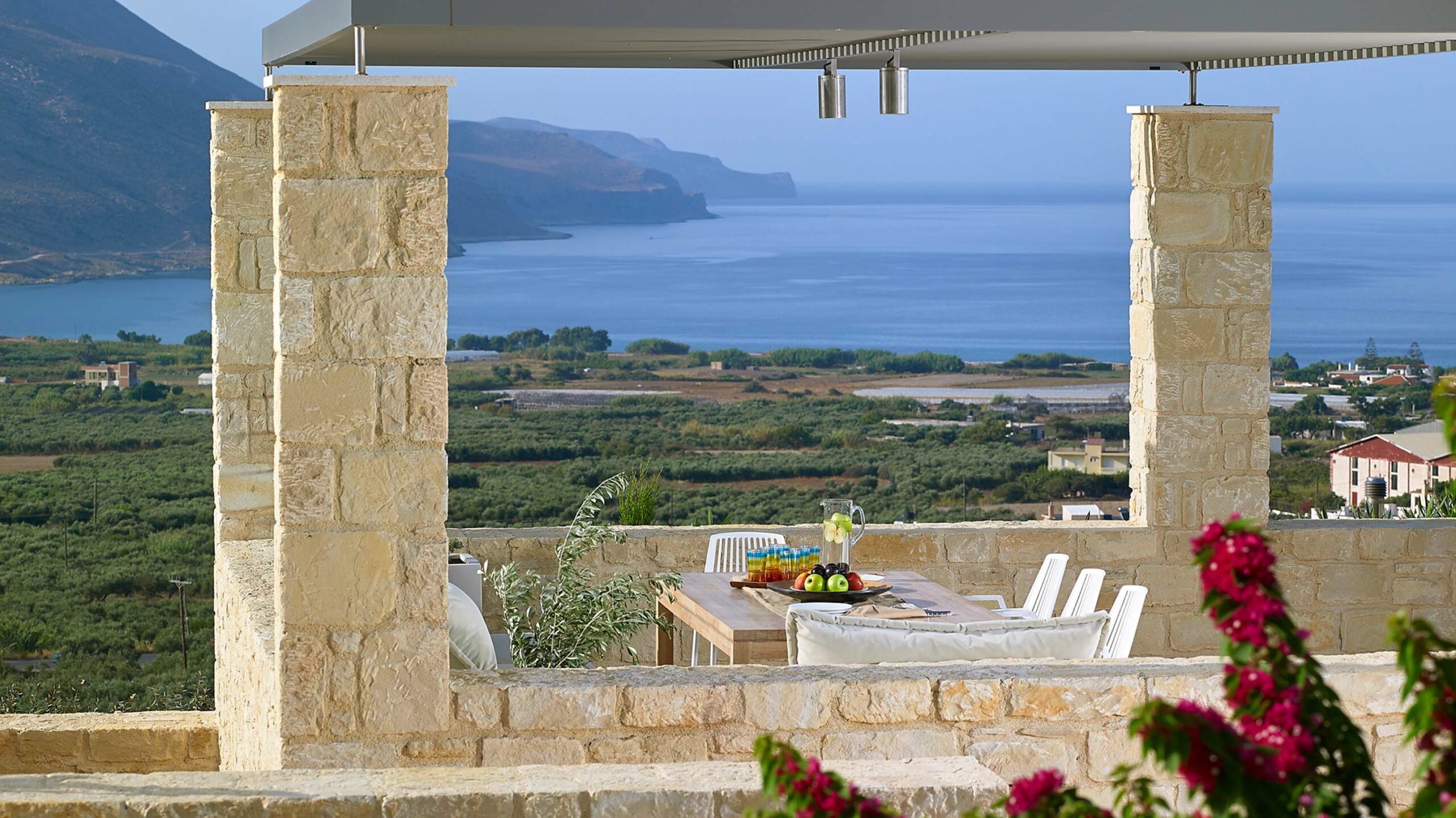 villas in kissamos crete sea views