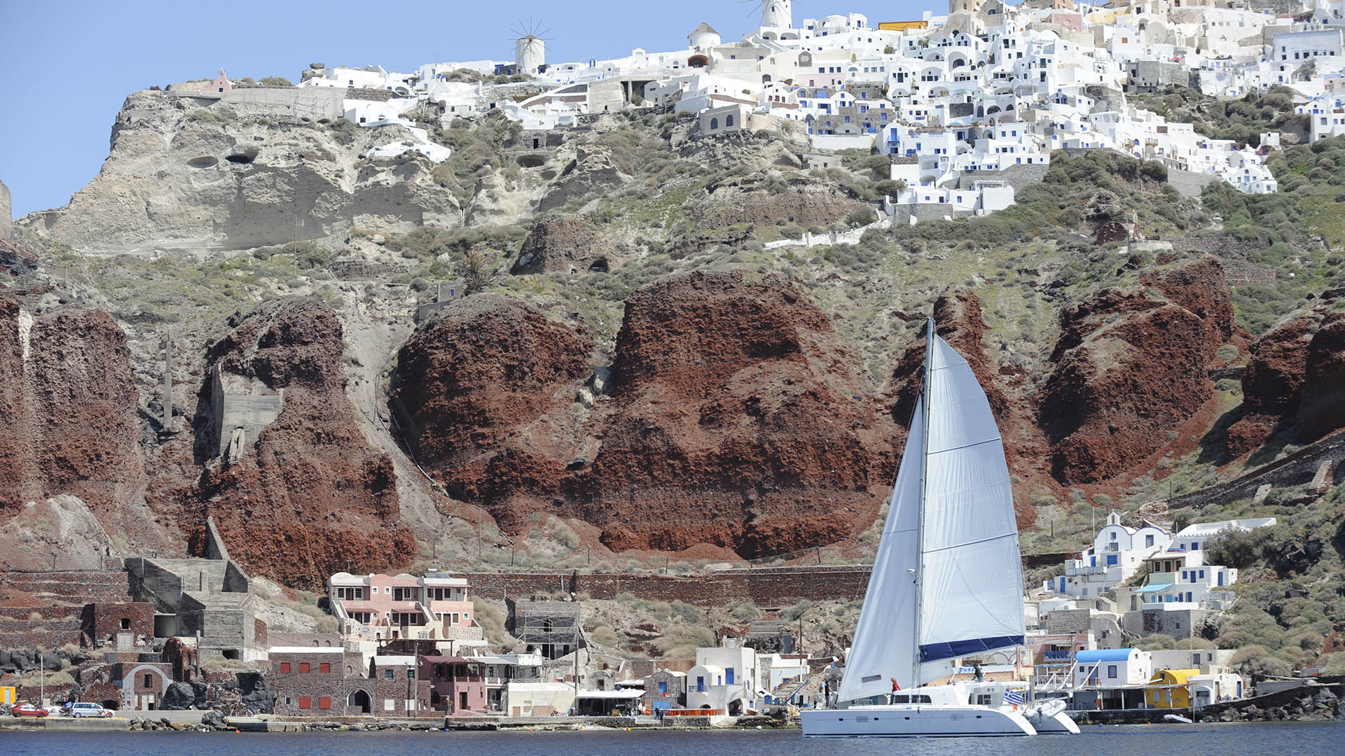 catamaran tours santorini