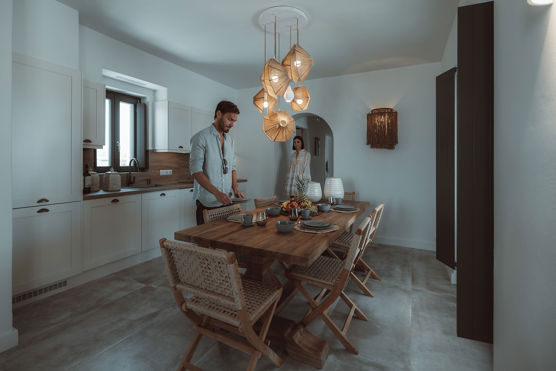 Villa Sky Anargyri paros kitchen