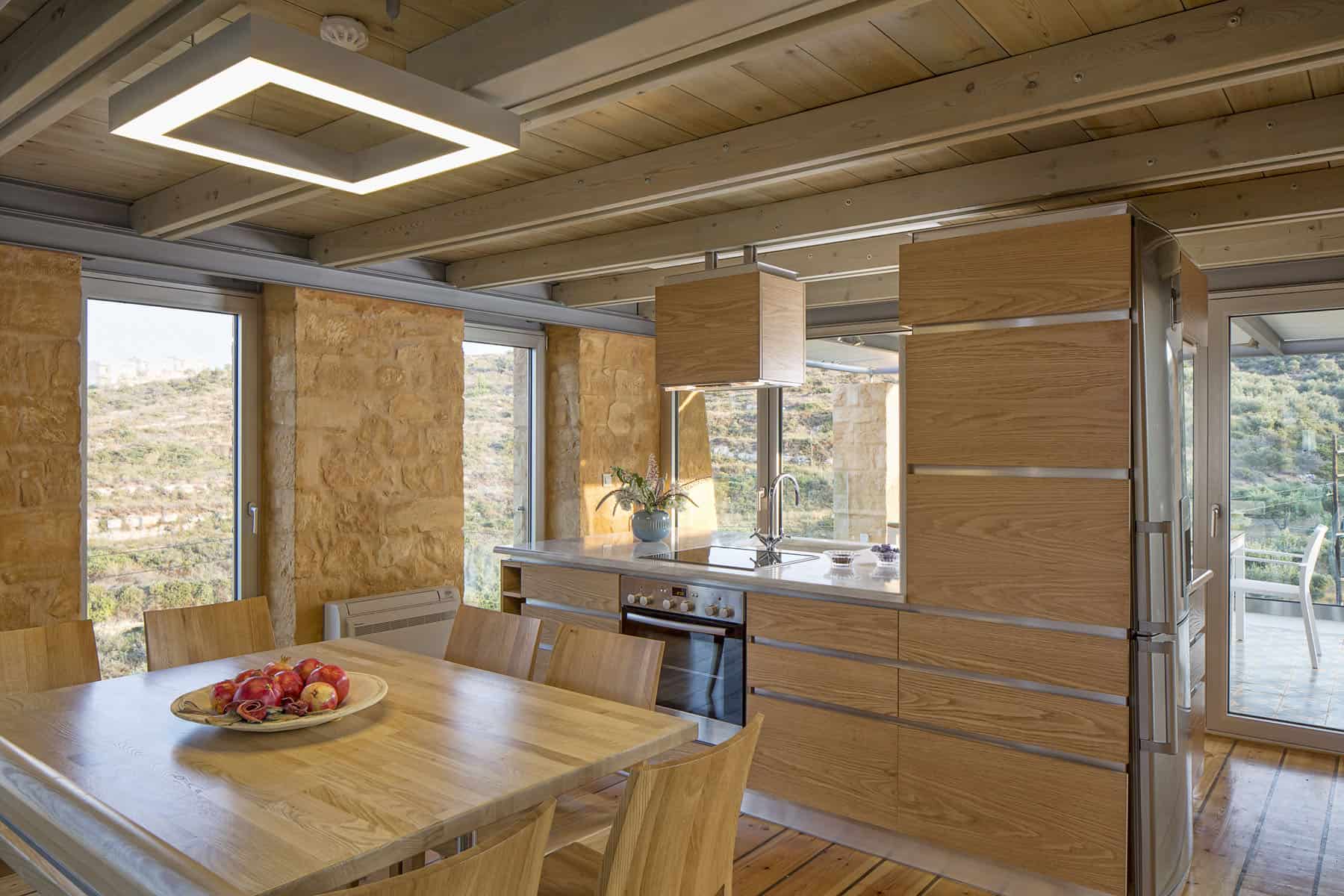 loutraki beach villas kitchen