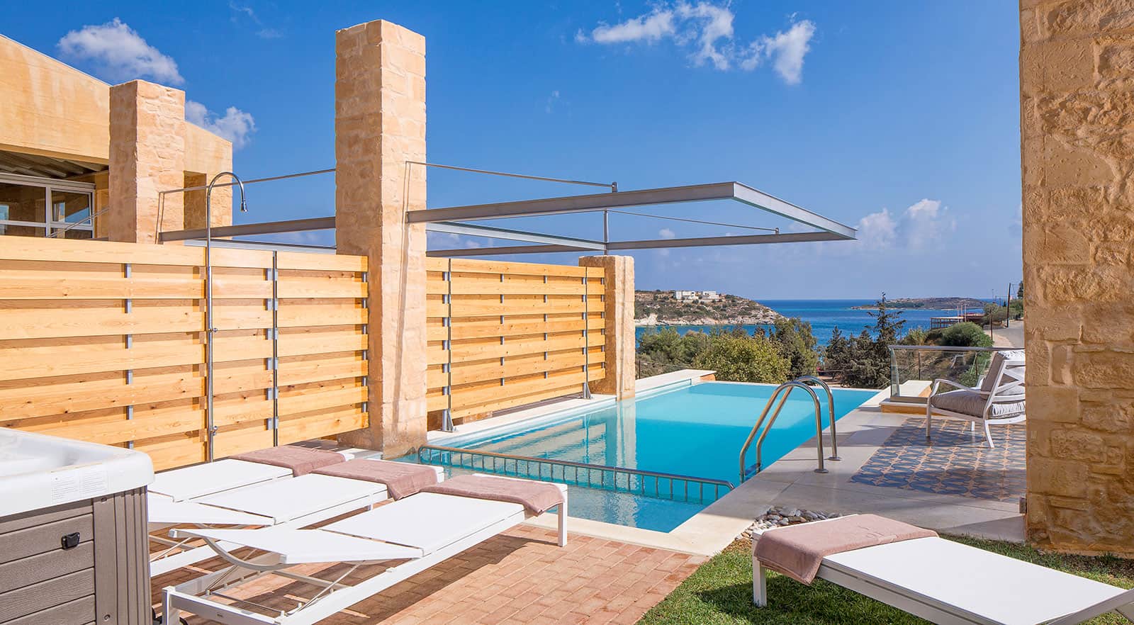 loutraki beach villas pool