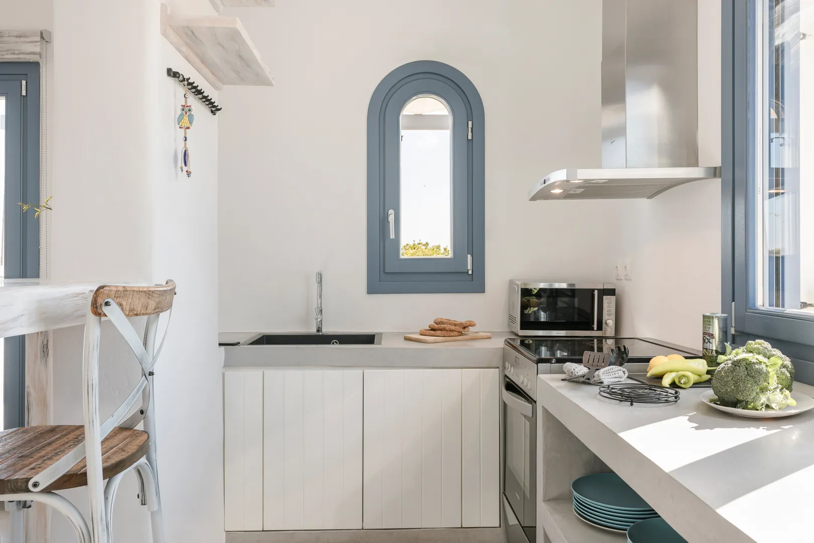 villa alyki paros kitchen