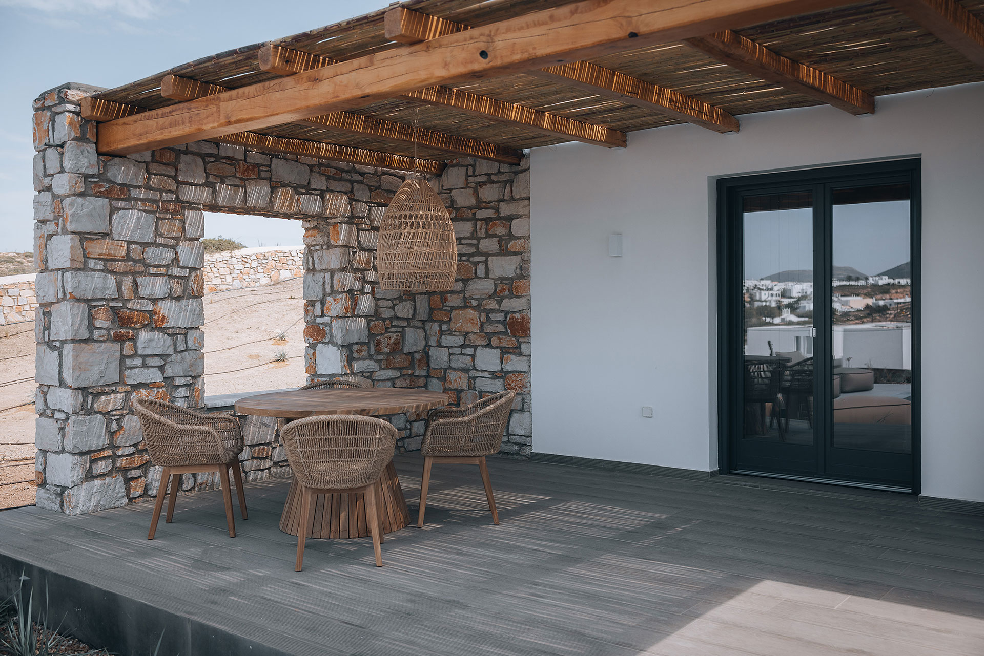 Villa Sea Anargyri paros seating