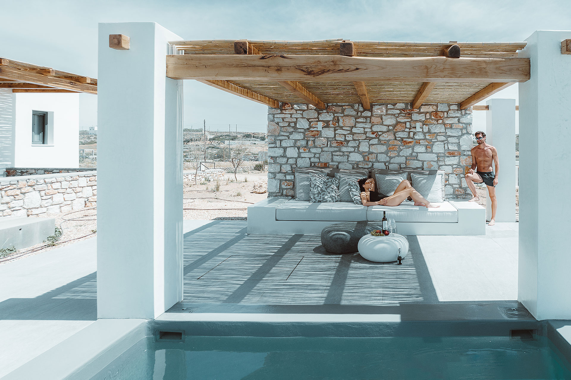 Villa Sea Anargyri paros terrace