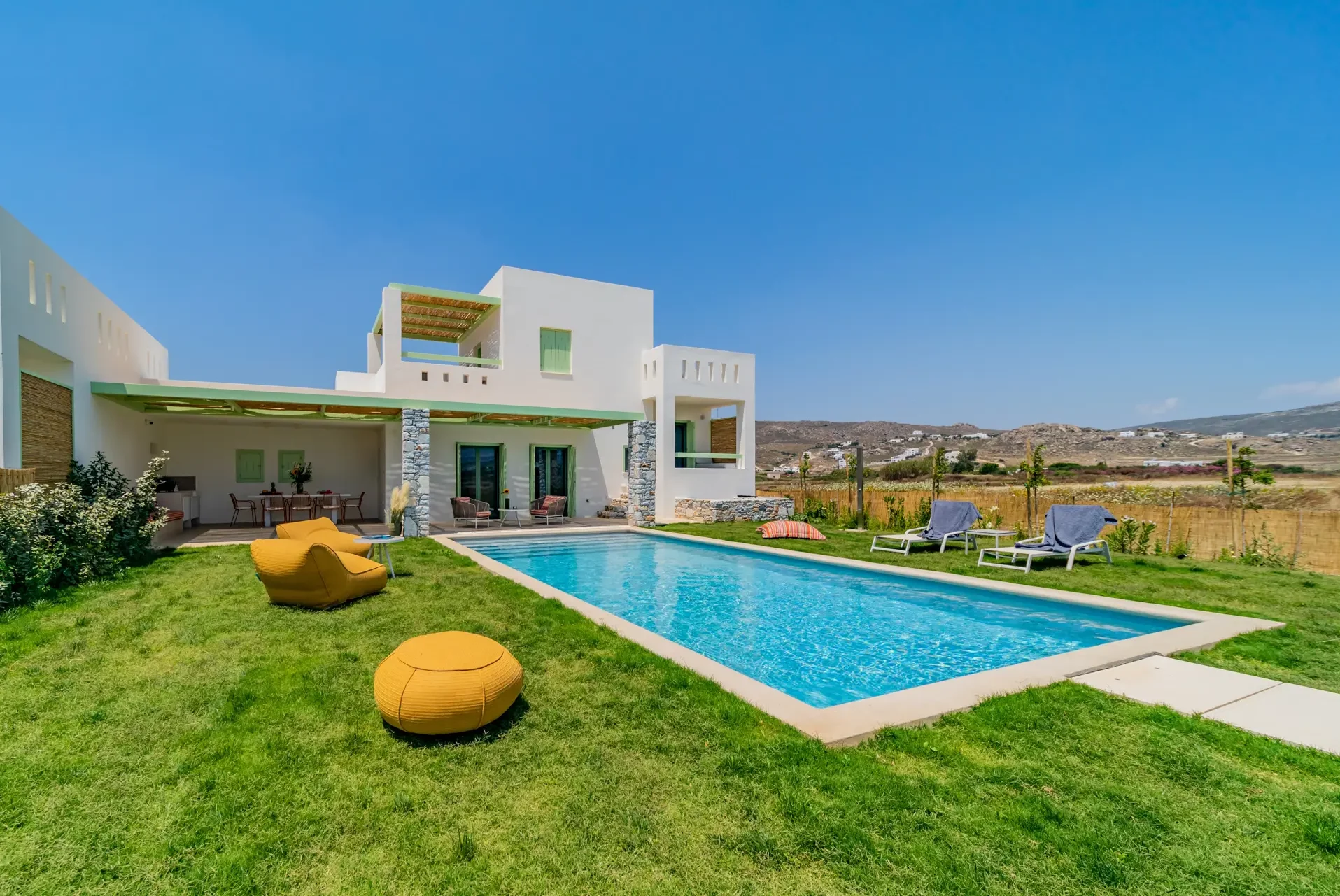 naxos villas with private pools
