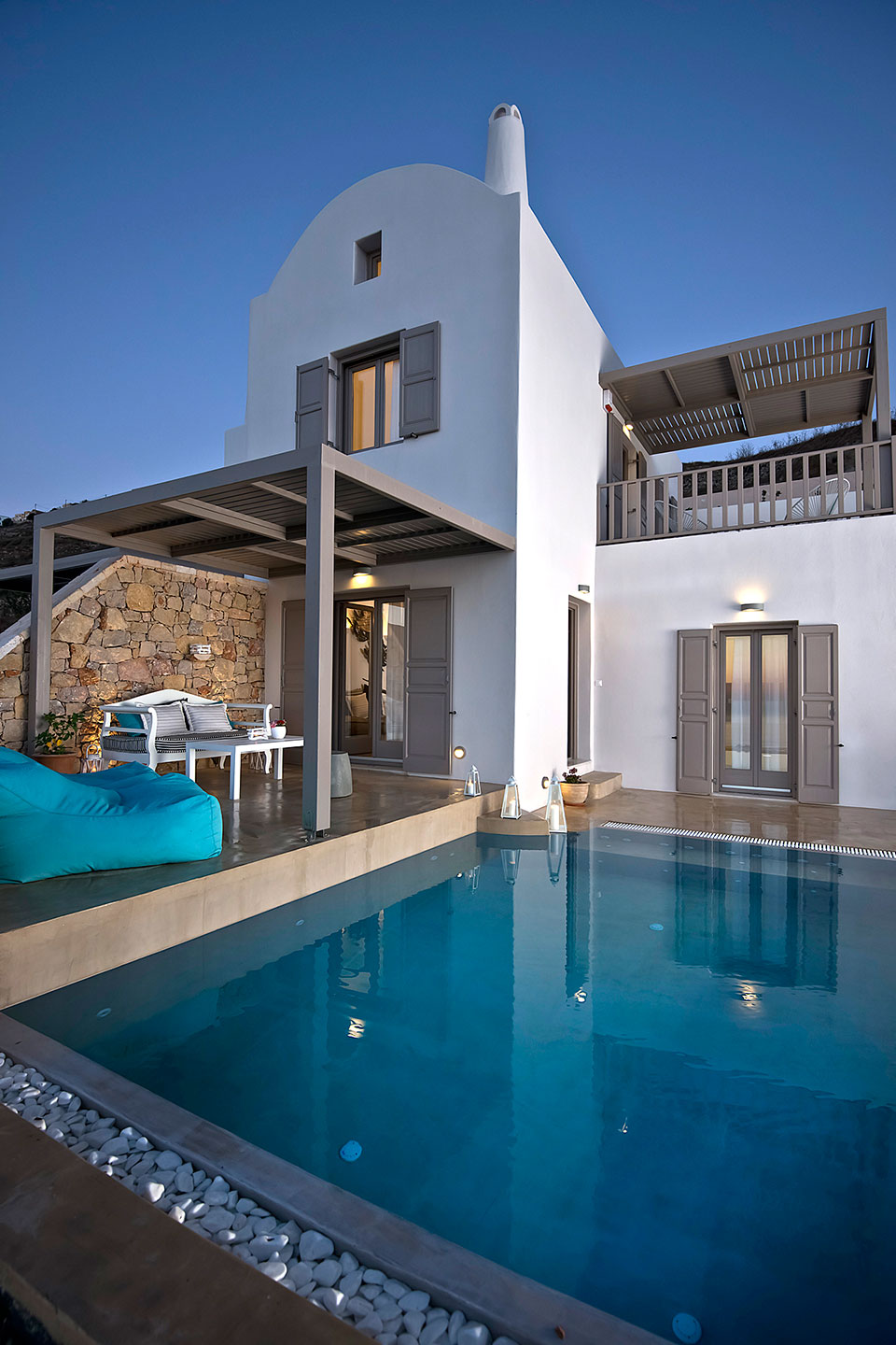 exo gonia villa I Santorini pool